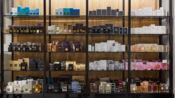 The company said it made positive progress closing the gap between its U.S. prestige fragrance sell-out and the overall prestige fragrance market.