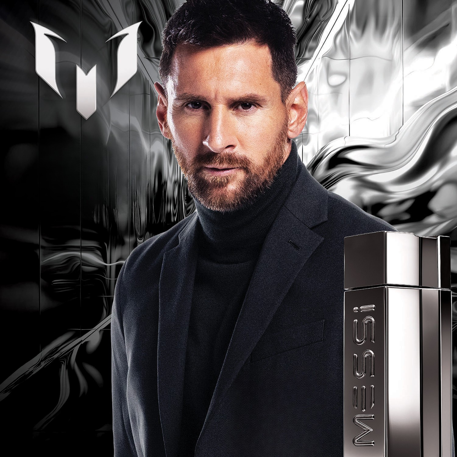 MESSI Platinum includes notes of citron zest, geranium, sandalwood and patchouli.