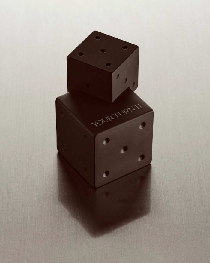 Your Turn II includes fragrance notes of pimento berry, fig nectar, vanilla orchid and natural vetiver.