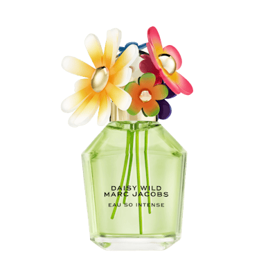 A pop and sophisticated design, the Daisy Wild Eau So Intense Marc Jacobs cap stands out with its bright, energetic colors.