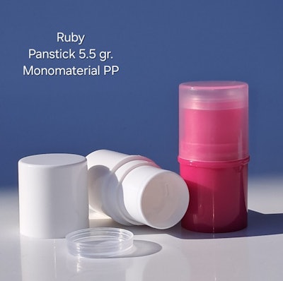 Capardoni has developed a lightweight, compact and monomaterial 5 gram stick made entirely of PP.