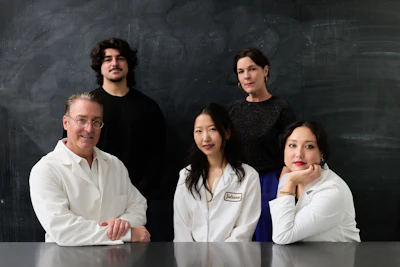 The awards team: From bottom left, clockwise: Daniel Krasofski, Lucas Cuevas, Saskia Wilson-Brown, Minetta Rogers and Julianne Lee.