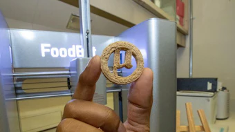 The current µBites formulation still relies on conventional additions: after the yeast produces the core ingredients, researchers add fiber, starch and sweetener, then use a 3D printer to form the mixture into cookies.
