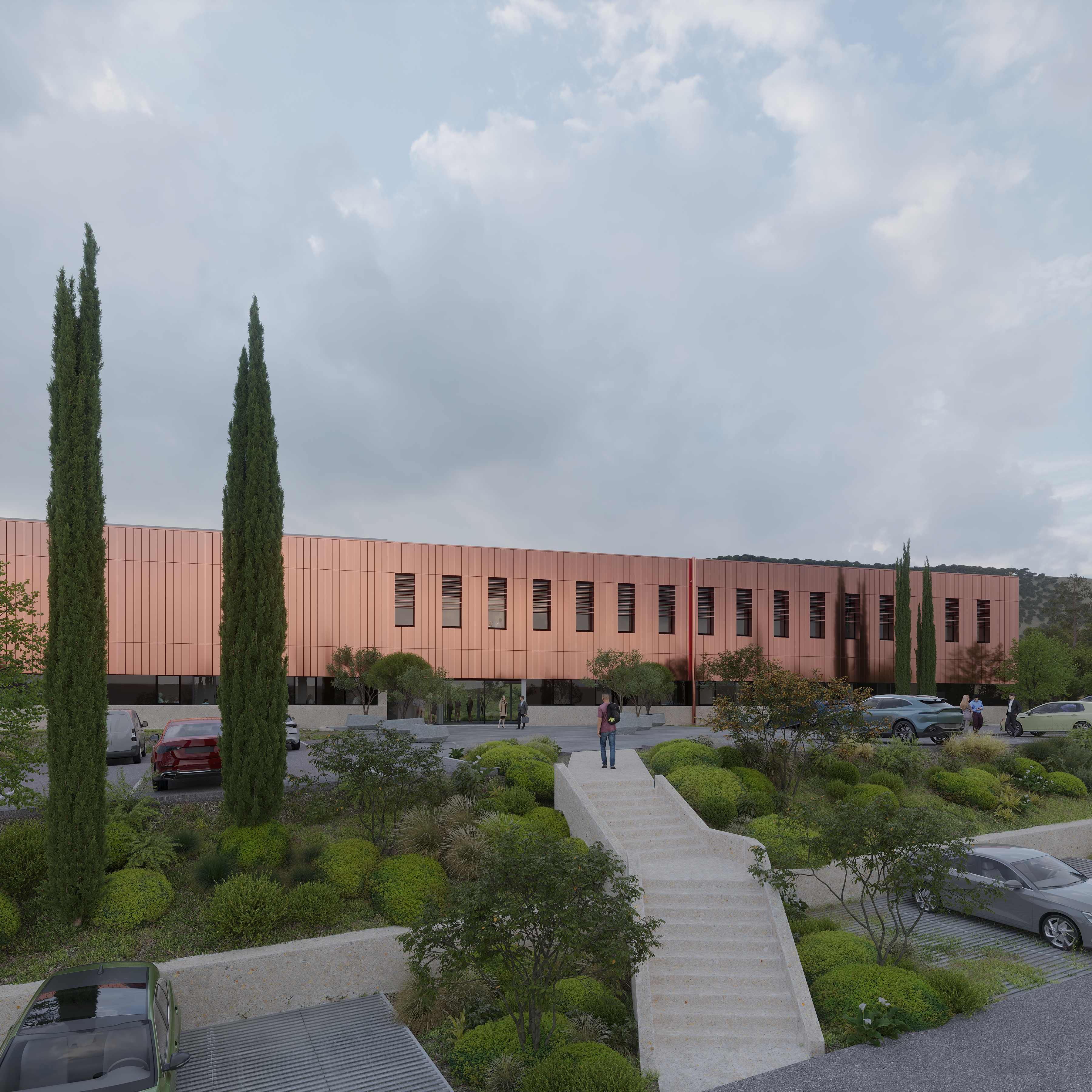 An architect's rendering of the new facility; the center will bring together approximately 250 employees involved in the creation, evaluation and development of fragrances for consumer goods, including perfumers, evaluators, scientific experts, development teams and technical staff.